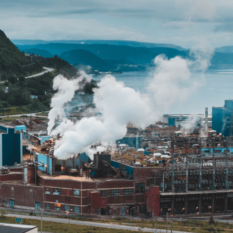 Carbon emissions from factories