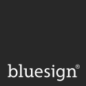 Bluesign black and white logo